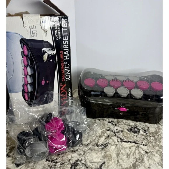 Revlon Perfect Heat Cascading Curls Ionic Hairsetter Curlers NIB - Picture 6 of 8